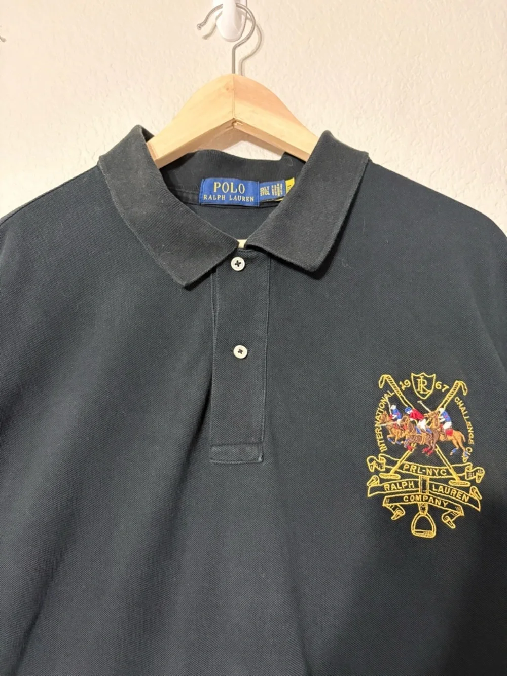 Polo Ralph Lauren International Challenge Cup 3 Pony Embroidered Polo Shirt 3XLT